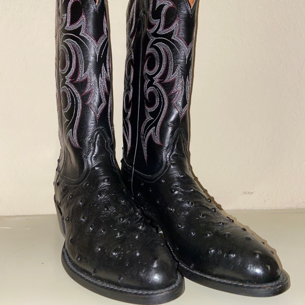 Nocona ostrich print boot